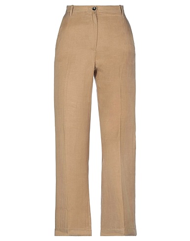 NINE IN THE MORNING Casual trouser Camel 51% Viscose, 31% Linen, 18% Cotton