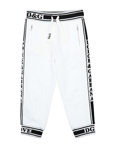 DOLCE&GABBANA Casual trouser White 100% Cotton