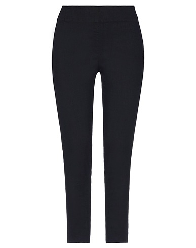 MALLONI Casual pants Black 40% Linen, 31% Cotton, 24% Polyamide, 5% Elastane