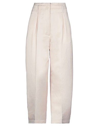 SEMICOUTURE Casual trouser Beige 40% Viscose, 33% Linen, 27% Acetate