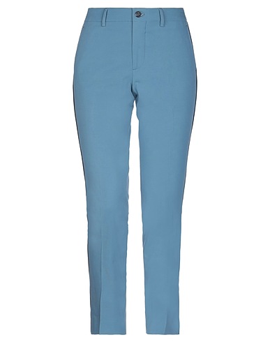 BERWICH Casual trouser Slate blue 89% Cotton, 11% Elastane