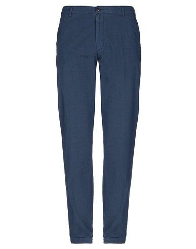 40WEFT Casual trouser Blue 99% Cotton, 1% Elastane