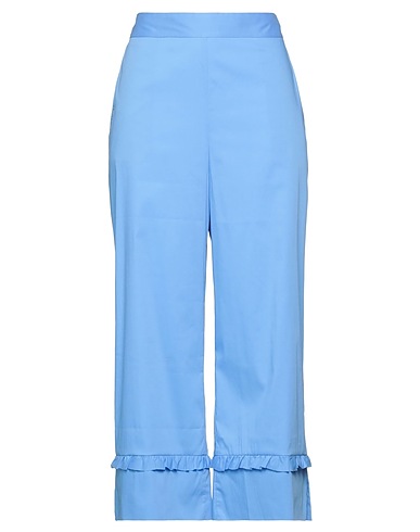 SEMICOUTURE Casual pants Azure 79% Cotton, 18% Polyamide, 3% Elastane