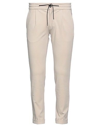 MICHAEL COAL Casual pants Beige 65% Cotton, 30% Polyamide, 5% Elastane