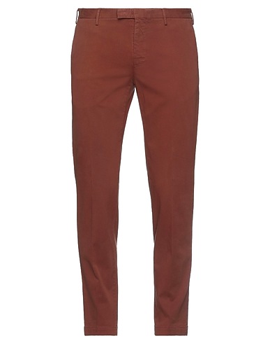 PT Torino Casual trouser Chocolate brown 96% Cotton, 4% Elastane