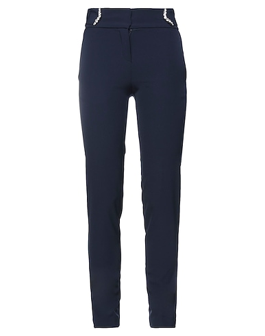 BLUGIRL Casual pants Midnight blue 88% Polyester, 12% Elastane