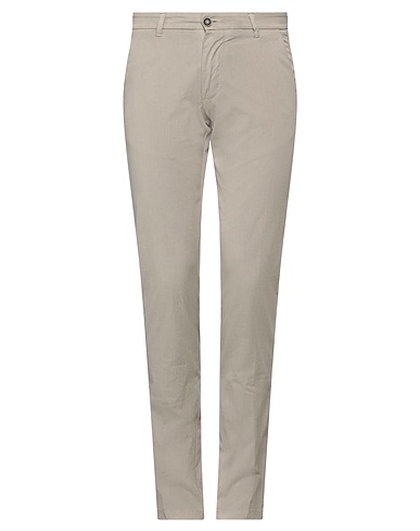 ONE SEVEN TWO Casual pants Light grey 79% Cotton, 18% Polyester, 3% Elastane