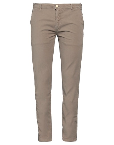 YAN SIMMON Casual trouser Khaki 98% Cotton, 2% Elastane