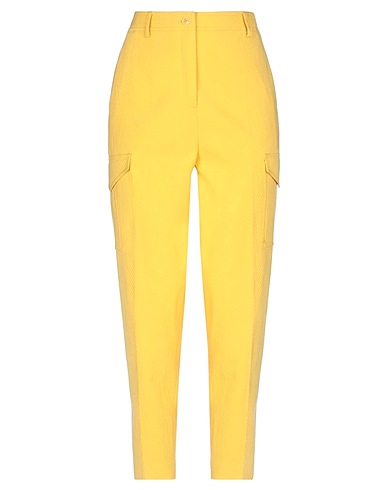 BOUTIQUE MOSCHINO Cargo Yellow 98% Cotton, 2% Elastane
