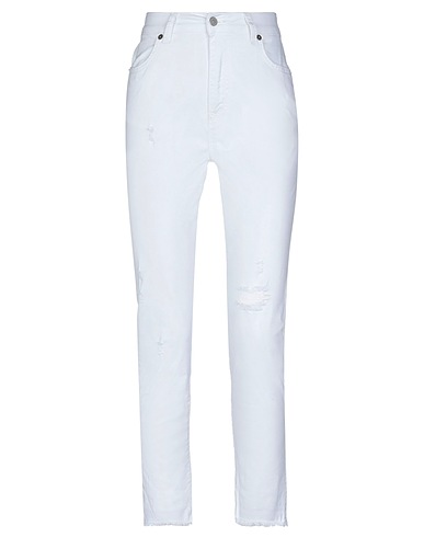 ANIYE BY Pantalone Bianco 97% Cotone, 3% Elastan