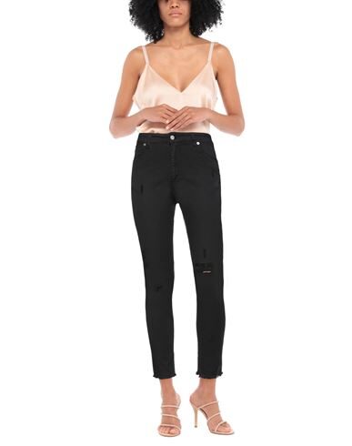 Shop Aniye By Woman Pants Black Size 25 Cotton, Elastane