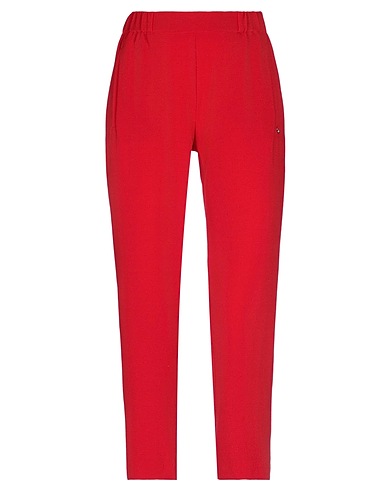 OTTOD'AME Pantalone Rosso 97% Poliestere, 3% Elastan
