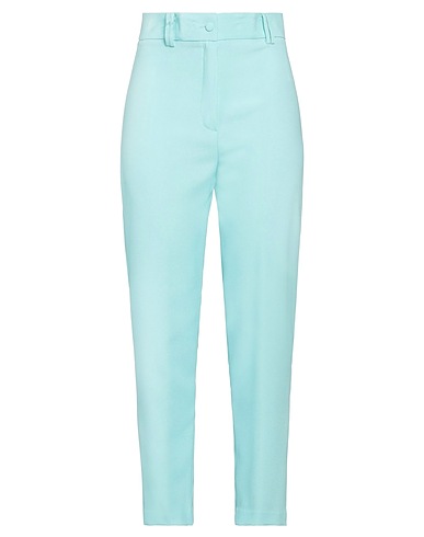 HEBE STUDIO Casual trouser Sky blue 100% Polyester