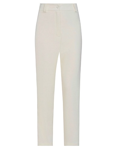 HEBE STUDIO Casual pants Ivory 100% Polyester