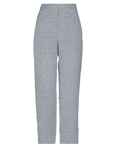 FORTE_FORTE Casual trouser Blue 82% Linen, 12% Cotton, 6% Polyamide