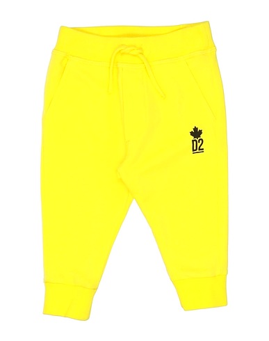 DSQUARED2 Casual trouser Yellow 100% Cotton, Elastane