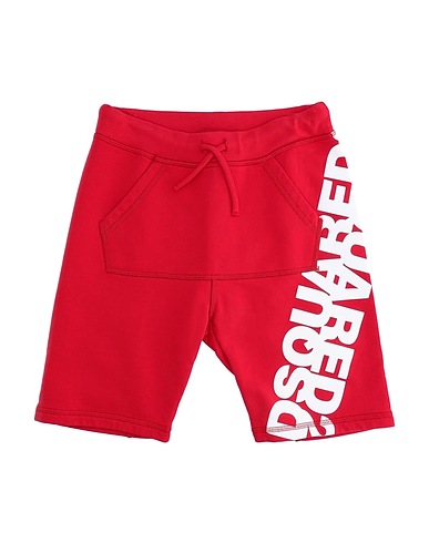 DSQUARED2 Shorts & Bermuda Red 100% Cotton, Elastane