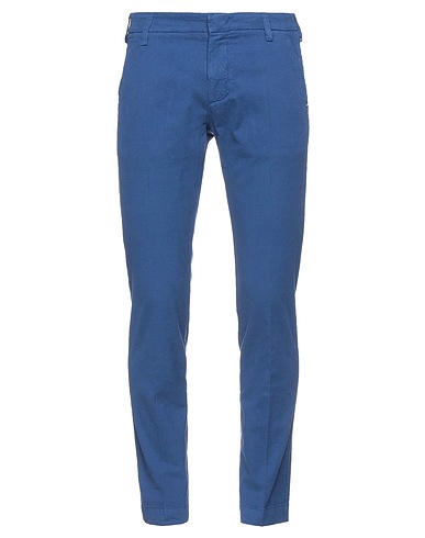 ENTRE AMIS Casual trouser Blue 98% Cotton, 2% Elastane