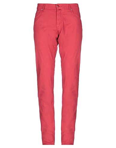JACOB COHЁN Casual trouser Brick red 97% Cotton, 3% Elastane