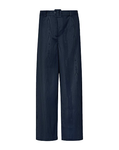 8 by YOOX Pantalone MOIRÉ WIDE-LEG TROUSERS
 Blu notte 97% Poliestere, 3% Elastan