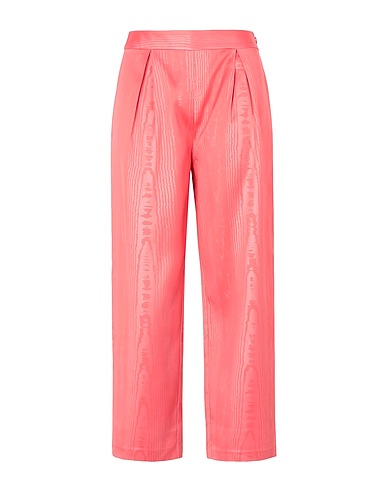 8 by YOOX Casual trouser MOIRÉ BARREL-LEG TROUSERS
 Pink 97% Polyester, 3% Elastane