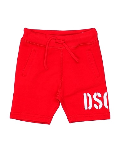 DSQUARED2 Shorts & Bermuda Red 100% Cotton, Elastane