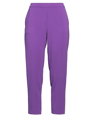 THEORY Casual trouser Purple 70% Triacetate, 30% Polyester