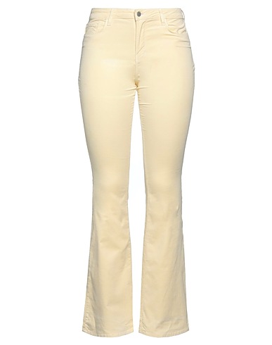 L'AGENCE Casual trouser Pastel yellow 65% Cotton, 33% Rayon, 2% Elastane