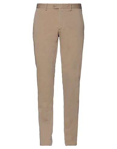 DOMENICO TAGLIENTE Casual trouser Sand 97% Cotton, 3% Elastane