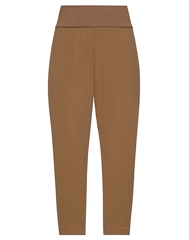 MANILA GRACE Casual trouser Military green 88% Polyester, 12% Elastane, Cotton