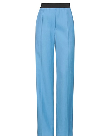 LOULOU STUDIO Casual trouser Light blue 85% Viscose, 15% Linen