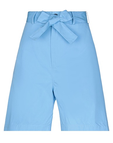PLAN C Shorts & Bermuda Sky blue 100% Cotton