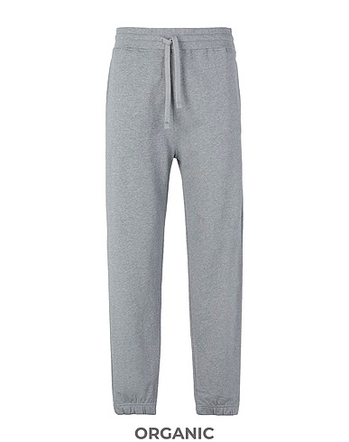 8 by YOOX Casual pants ORGANIC COTTON JERSEY ESSENTIAL SWEATPANTS
 Grey 100% Organic cotton