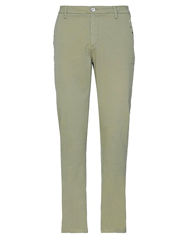 AGLINI Pantalone Verde militare 97% Cotone, 3% Elastan