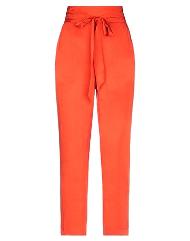 GOLD CASE Casual pants Orange 100% Polyester