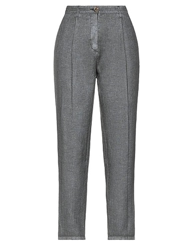 MANILA GRACE Casual trouser Grey 100% Linen