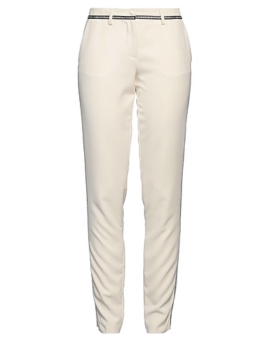 PHILIPP PLEIN Casual trouser White 89% Polyester, 11% Elastane