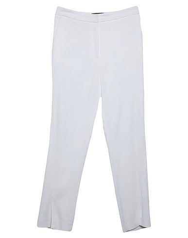 SIMONA CORSELLINI Casual trouser White 80% Acetate, 17% Viscose, 3% Elastane