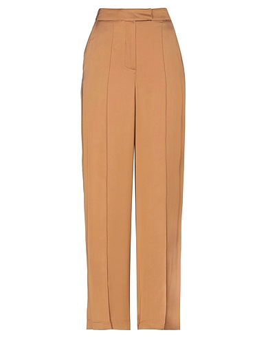 SIMONA CORSELLINI Casual trouser Camel 100% Viscose