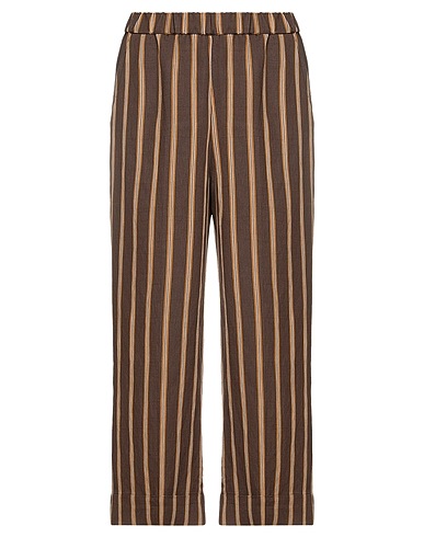 KILTIE Casual trouser Brown 88% Viscose, 12% Polyester