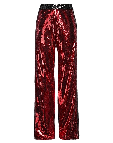 BALMAIN Casual trouser Red 100% Polyester, Polyamide, Acrylic, Glass, Brass