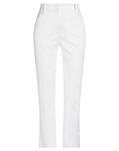 TRUE ROYAL Casual trouser White 97% Cotton, 3% Elastane