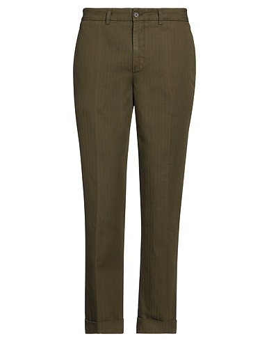 ASPESI Casual trouser Military green 78% Cotton, 22% Linen
