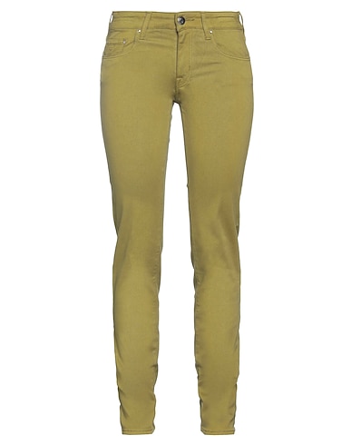 JACOB COHЁN Pantalone Verde militare 52% Cotone, 45% Viscosa, 3% Elastan