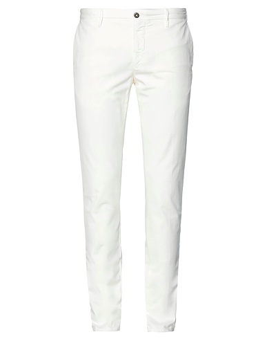 INCOTEX Casual trouser White 98% Cotton, 2% Elastane