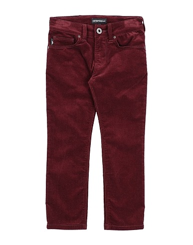 EMPORIO ARMANI Casual trouser Burgundy 68% Cotton, 30% Polyester, 2% Elastane