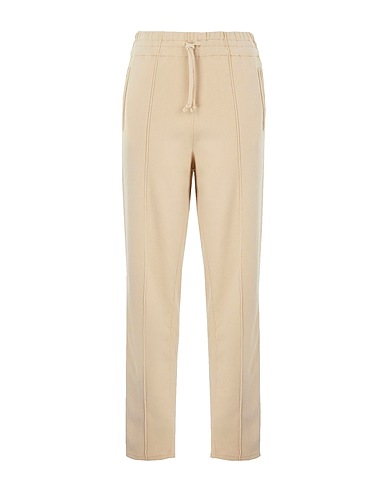 8 by YOOX Casual trouser Beige 82% Cotton, 16% Polyamide, 2% Elastane