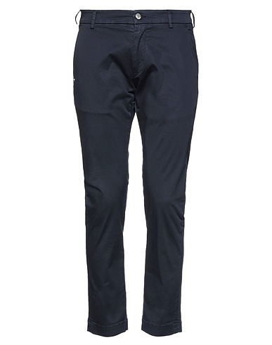 GREY DANIELE ALESSANDRINI Casual trouser Midnight blue 97% Cotton, 3% Elastane