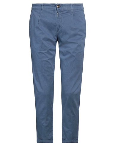 LIU •JO MAN Casual trouser Blue 98% Cotton, 2% Elastane