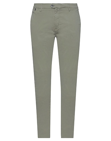 DAVID OWEN Pantalone Verde salvia 98% Cotone, 2% Elastan
